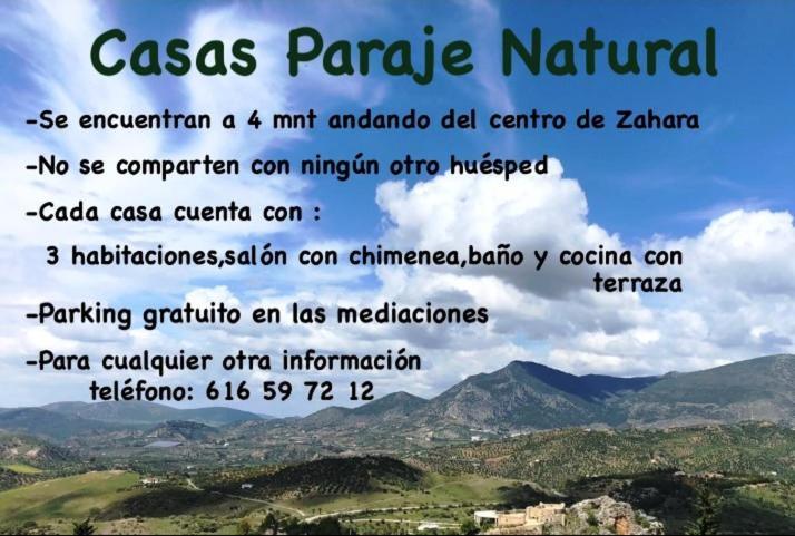 Casas Paraje Natural Zahara De La Sierra Zewnętrze zdjęcie
